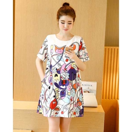 dress wanita import d5413