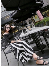 setelan long dress D895