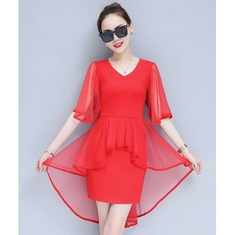 dress wanita import d5463