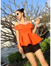 blouse wanita korea T1124