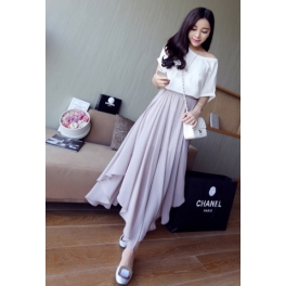 rok panjang wanita korea T1136