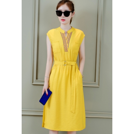 midi dress korea D5498