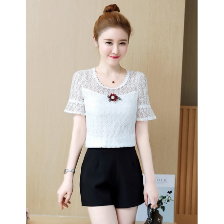 blouse brukat korea T5059