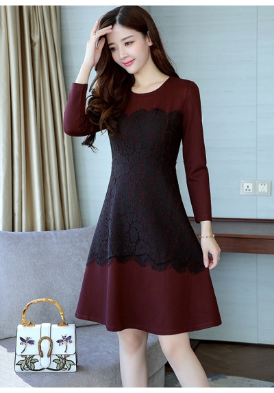 midi dress korea D5505