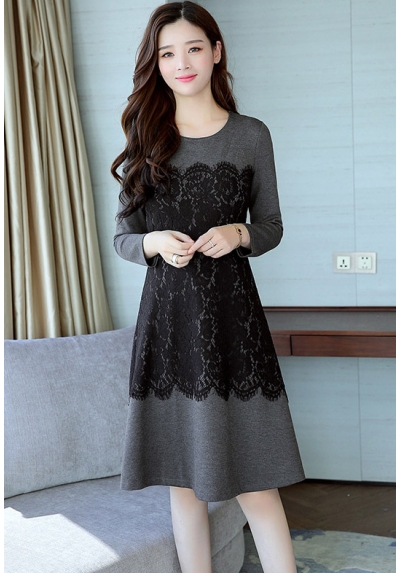 midi dress korea D5505