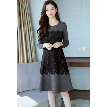 midi dress korea D5505