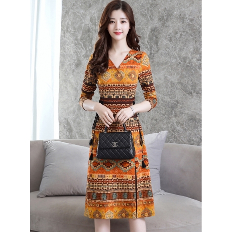 dress wanita motif batik D5527