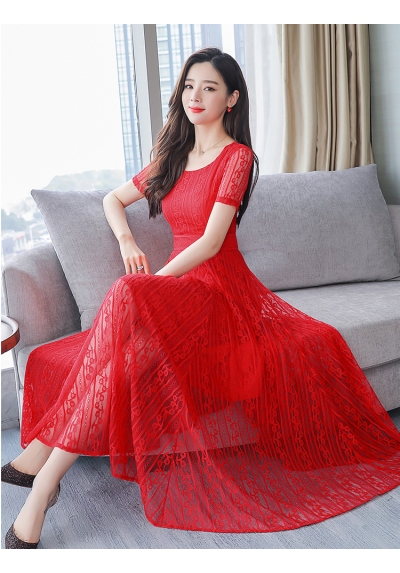 long dress brukat D5529