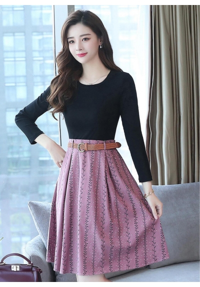 midi dress korea D5540