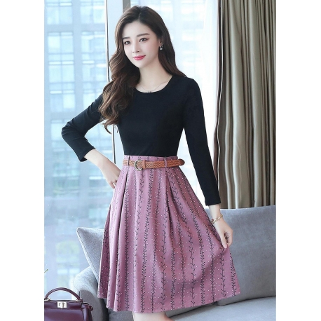 midi dress korea D5540