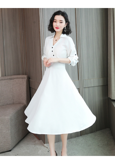 midi dress korea D5542