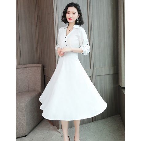 midi dress korea D5542