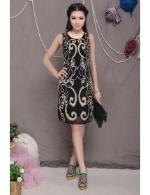 dress wanita etnik D931