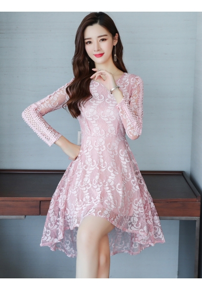 dress brukat korea D5547