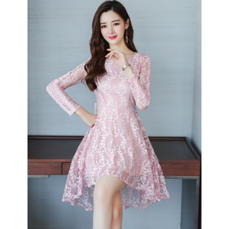 dress brukat korea D5547