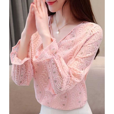 blouse  brukat korea T5152