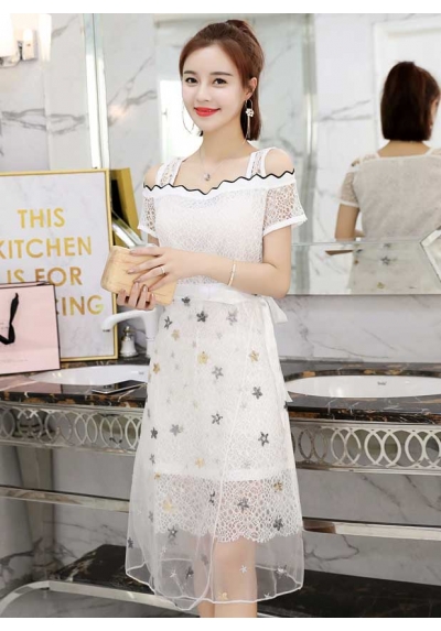 dress pesta korea D5591