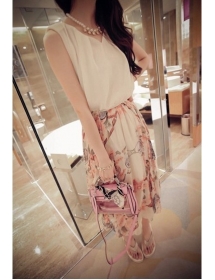 long dress wanita tanpa lengan D949