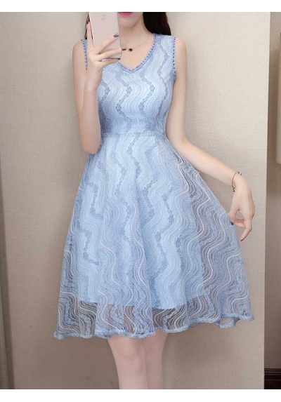 dress brukat korea D5364