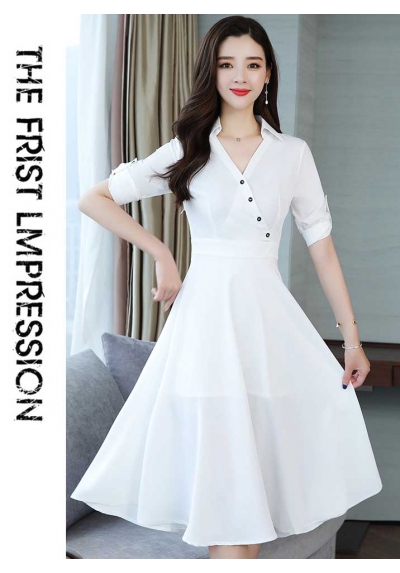 midi dress korea D5542