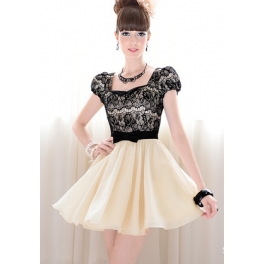 dress wanita korea D2418