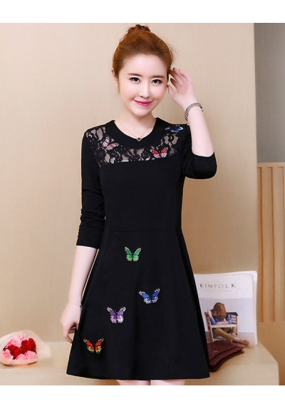 dress wanita import D5611