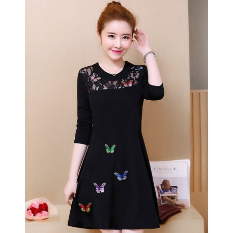 dress wanita import D5611