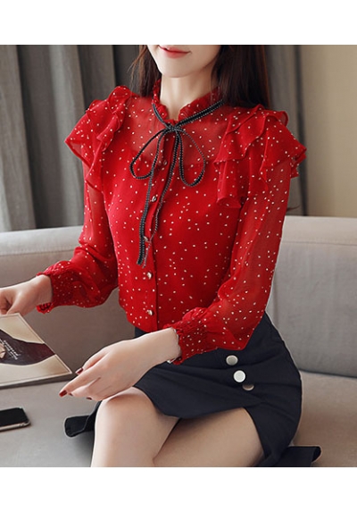 blouse wanita korea T5323