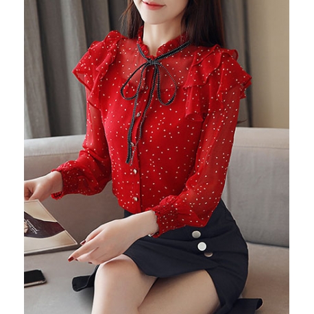 blouse wanita korea T5323