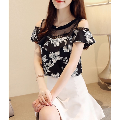 blouse wanita korea T5325