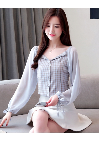 blouse wanita korea T5349