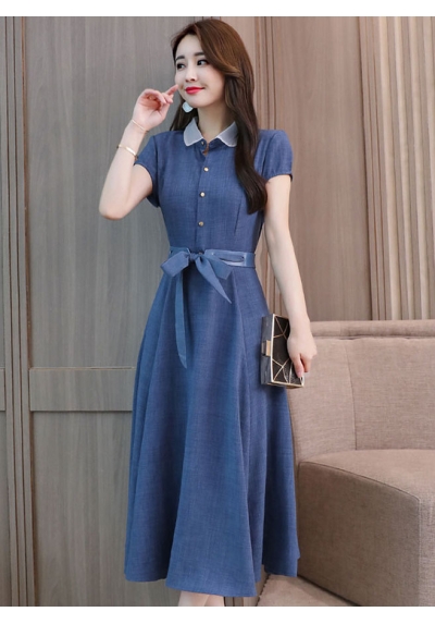 midi dress korea D5697