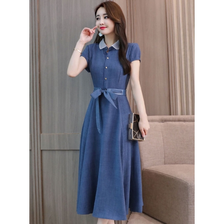 midi dress korea D5697