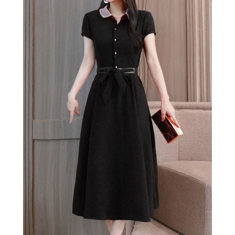 midi dress korea D5699