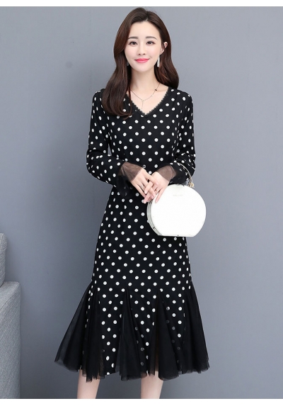 midi dress korea D5705