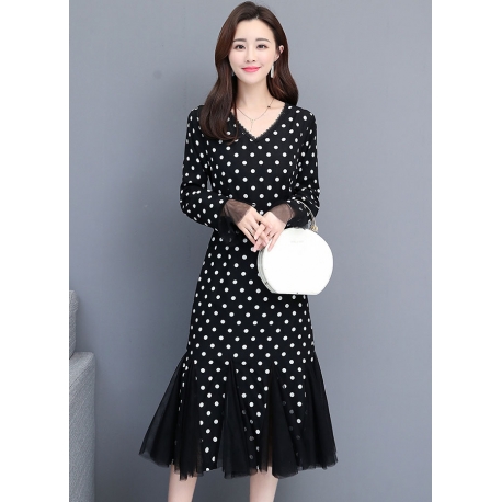 midi dress korea D5705