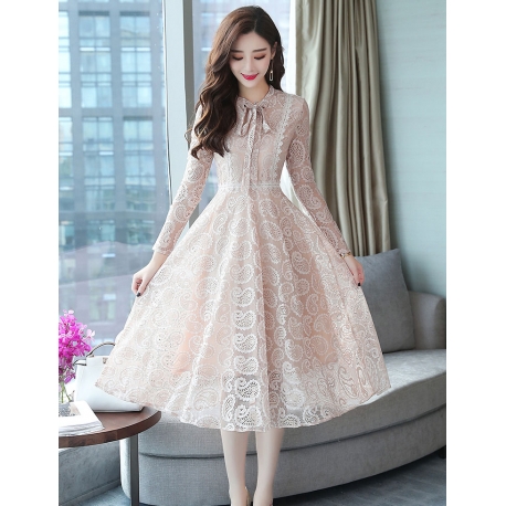 dress brukat korea d5717