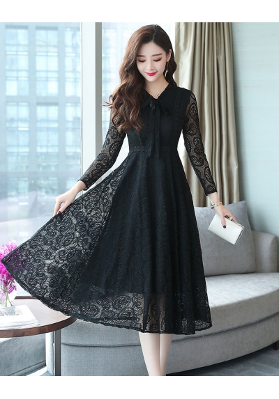 dress brukat korea d5717