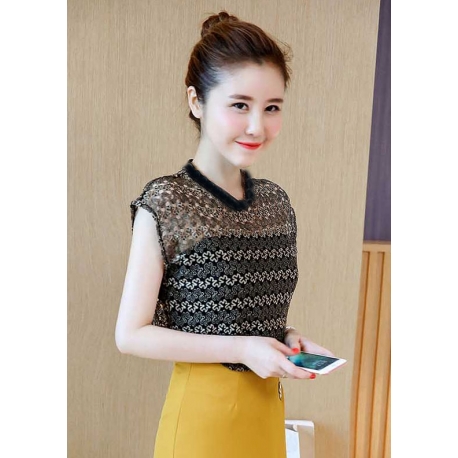 blouse brukat import T5381