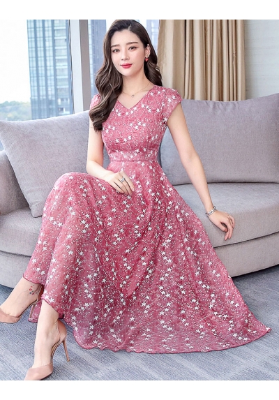 long dress wanita korea D5731