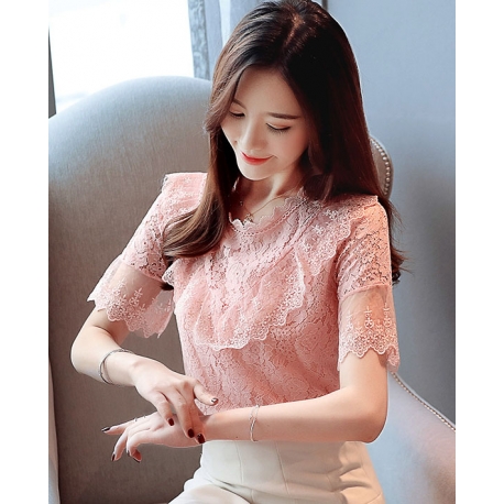 blouse brukat korea T5389