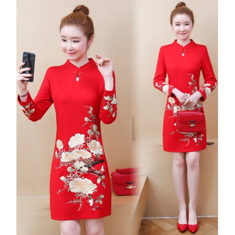 dress cheongsam import D5742