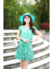 dress wanita import D986