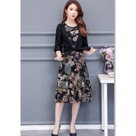 dress wanita import d5745