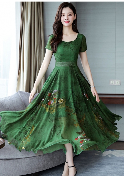 long dress wanita korea D5754