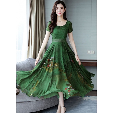 long dress wanita korea D5754