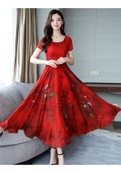 long dress wanita korea D5754