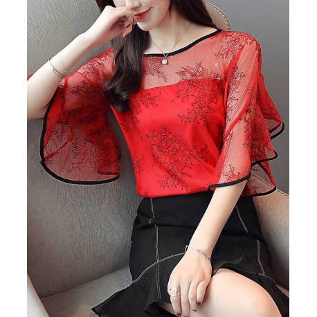 blouse  wanita korea T5409