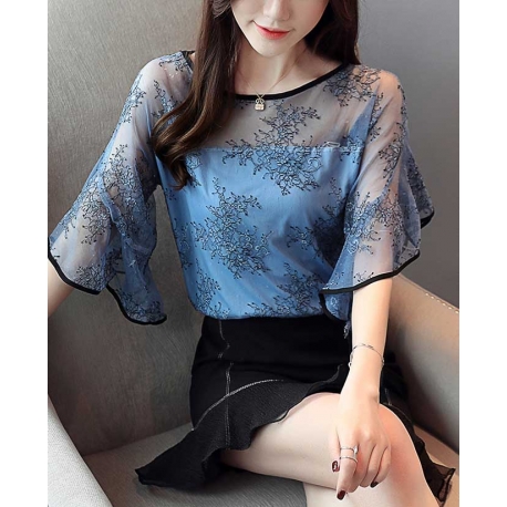 blouse  wanita korea T5409