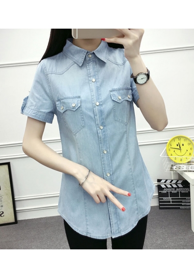 kemeja denim import T5507